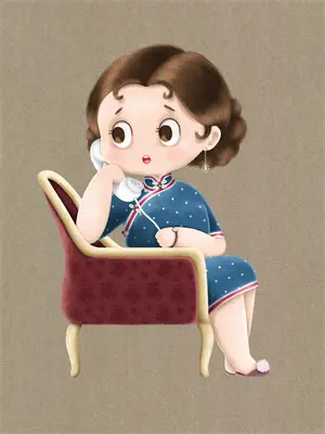 镜子前的女人图片